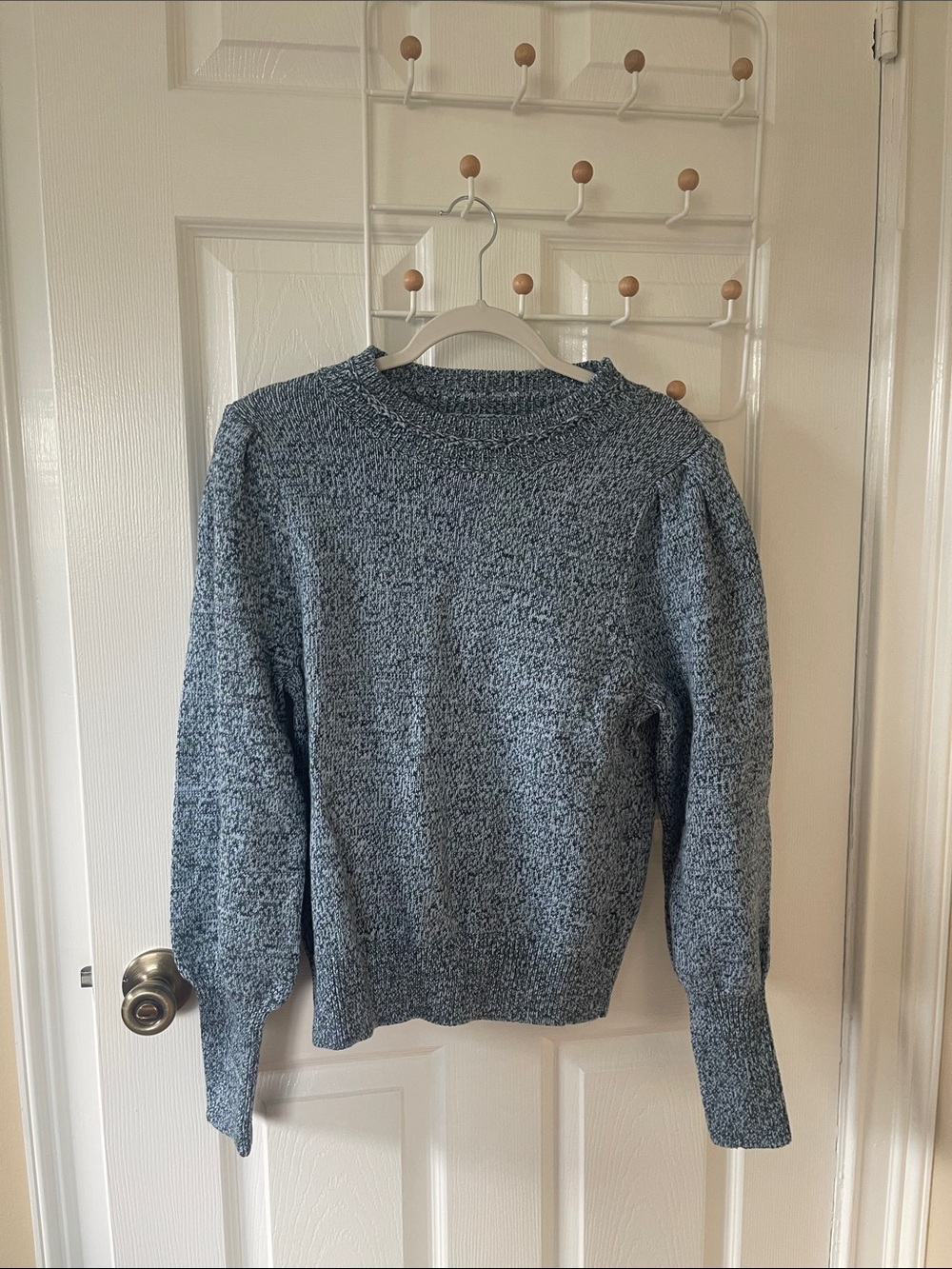 Cozy Women's Heather  blue Crewneck Sweater